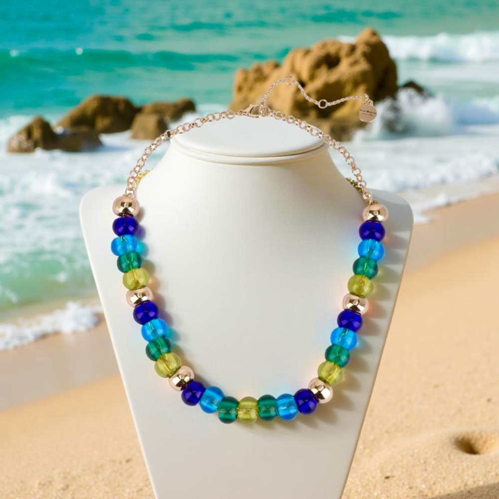 Glass Bead Necklace 🏖️